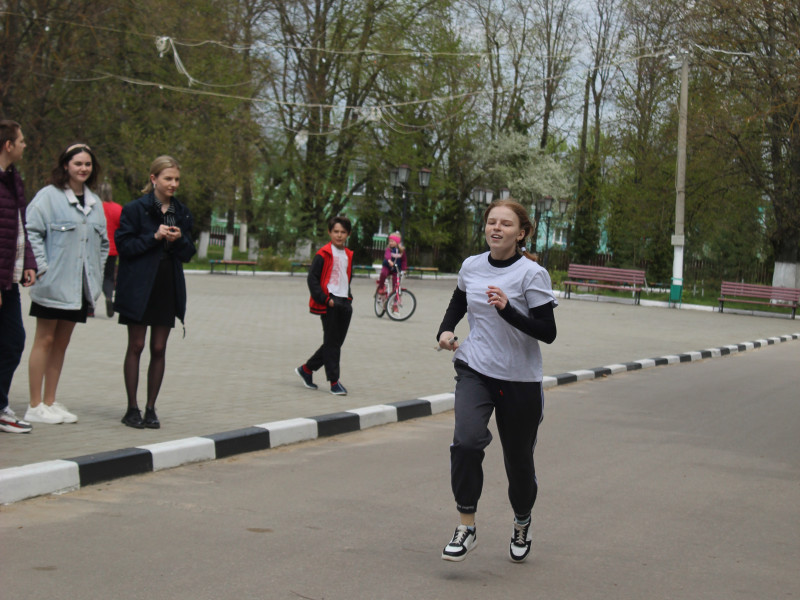 Легкоатлетическая эстафета по селу,  посвящённая Дню Великой Победы.